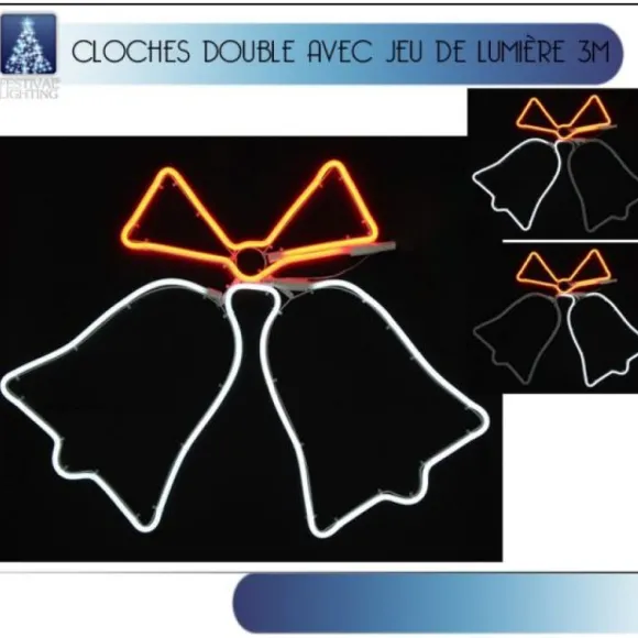 Double Cloche Lumineuse De Noel