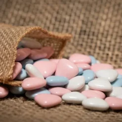 Drag Es Coeur Chocolat Assorti Blanc Bleu Rose X 500Gr