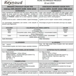 Drag Es Coeur Chocolat Or 500 Gr