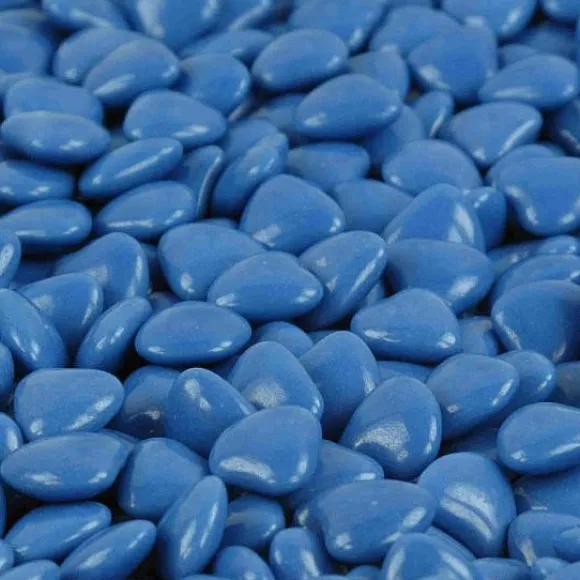 Dragees Coeur Chocolat Bleu Marine