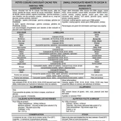 Dragees Coeur Chocolat Bleu Marine