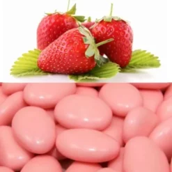 Dragees Coeur D'Amande Fraise X 500Gr