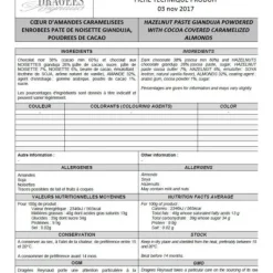 Dragees Coeur D'Amande Gianduja X 500Gr