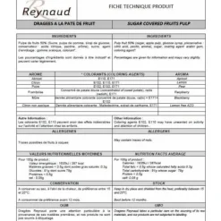 Dragees Mariage A La Pate De Fruit Framboise X 500Gr