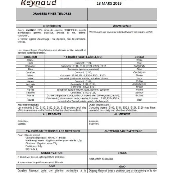 Dragees Pas Cher Au Kilo Amande Blanc