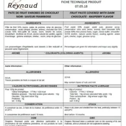 Dragees Pate De Fruit Framboise Enrob Chocolat