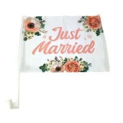 Drapeau Pour Voiture De Mariage Just Married