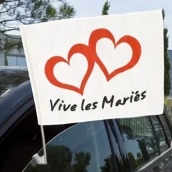 Drapeau Vive Les Mari S Pour Voiture
