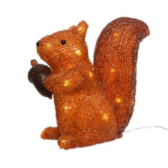 Ecureuil Lumineux Acrylique 30Led