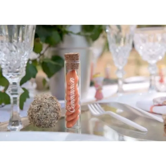 Eprouvette A Dragees Communion En Verre 10Cm