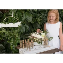 Eprouvette Dragees Just Married Argent