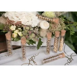 Eprouvette Dragees Just Married Argent