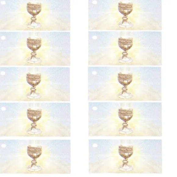 Etiquette Drag Es Communion Calice X 10 Pi Ces