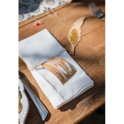 Etiquette Plume Boho Kraft X 10 Pi Ces