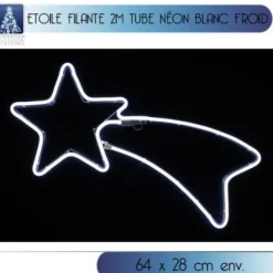 Etoile Filante De Noel Lumineuse Blanc Froid