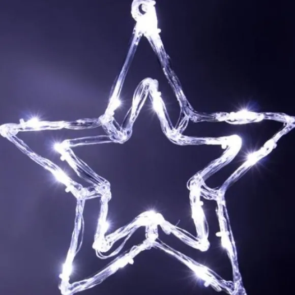 Etoile Lumineuse Acrylique 16 Led Int Rieur