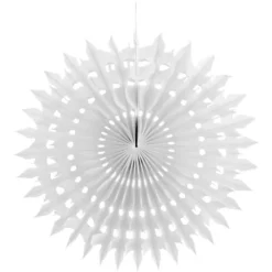 Eventail Dentelle Blanc 20Cm X 2 Pi Ces