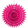 Eventail Dentelle Fuchsia 20Cm X 2 Pi Ces
