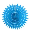 Eventail Dentelle Turquoise 20Cm X 2 Pi Ces