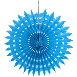 Eventail Dentelle Turquoise 20Cm X 2 Pi Ces