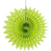 Eventail Dentelle Vert Anis 20Cm X 2 Pi Ces