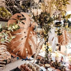 Feuille De Monstera Rose Gold Pour D Coration De Salle