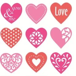 Feutrine Silhouette Coeurs X 45