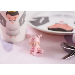 Figurine Bapt Me Fille Rose X 2 Pi Ces