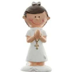 Figurine Communion Fille Blanc X 2 Pi Ces
