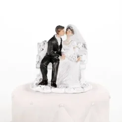 Figurine Couple De Mari S Sur Banc