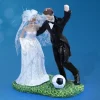 Figurine Mariage Couple Des Mari S Avec Ballon De Foot