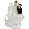 Figurine Mariage Romantique Sur Cheval
