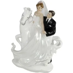 Figurine Mariage Romantique Sur Cheval
