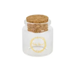 Fiole En Verre Baby Shower Or