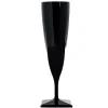 Fl Te Champagne Plastique Nacr Noir X 4 Pi Ces