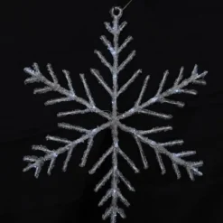 Flocon Lumineux Solaire Blanc