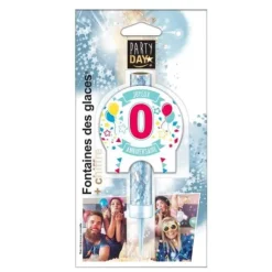 Fontaine De Glace Joyeux Anniversaire Chiffre 0