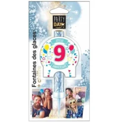 Fontaine De Glace Joyeux Anniversaire Chiffre 9