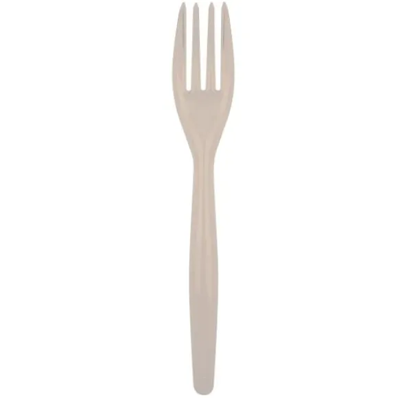 Fourchette En Plastique R Utilisable Taupe X 15 Pi Ces