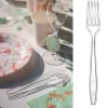 Fourchette Plastique Transparente R Utilisables X 50