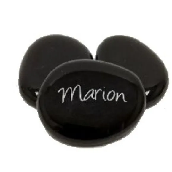 Galet Marque Place Noir X 12 Pi Ces