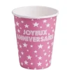Gobelet Carton Joyeux Anniversaire Fuchsia X 10 Pi Ces