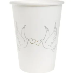 Gobelet En Carton Colombe X 10 Pi Ces