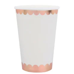 Gobelet En Carton Festonn Rose Gold 27 Cl X10 Pi Ces