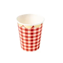 Gobelet En Carton Guinguette Vichy X 8 Pi Ces