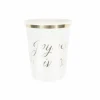 Gobelet En Carton Joyeux Anniversaire Or 200Ml