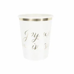 Gobelet En Carton Joyeux Anniversaire Or 200Ml