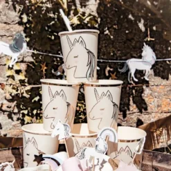 Gobelet En Carton Licorne X 8 Pi Ces