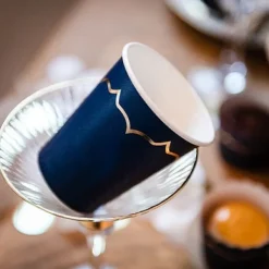 Gobelet En Carton Marine Liser Or X 8 Pi Ces