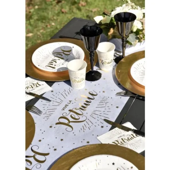 Gobelet En Carton Vive La Retraite X 10 Pi Ces